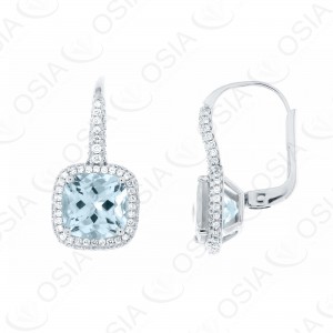 18 KARAT DIAMOND AND GEMSTONE EARRING